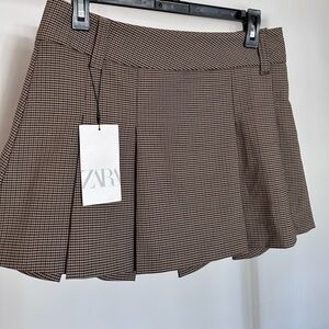 Zara plaid skirt